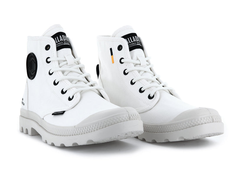 Palladium Pampa Hi Htg Supply Women's Boots Star White | 207458-WUB