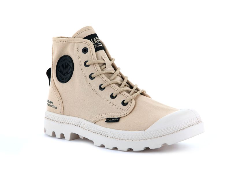 Palladium Pampa Hi Htg Supply Women's Boots Desert | 348127-QVY