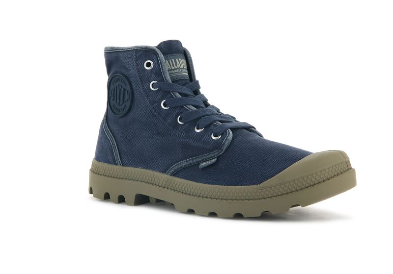 Palladium Pampa Hi Men's Boots Ombre Blue/Dune | 627043-KSW