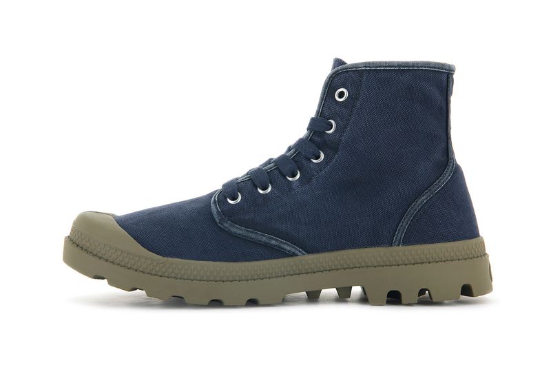 Palladium Pampa Hi Men's Boots Ombre Blue/Dune | 627043-KSW