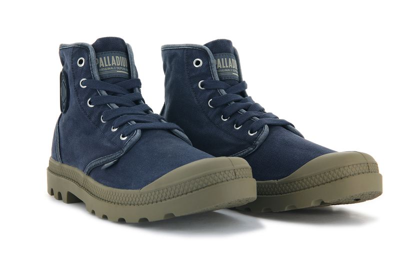 Palladium Pampa Hi Men's Boots Ombre Blue/Dune | 627043-KSW