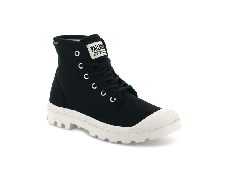 Palladium Pampa Hi Originale Kids' Boots Black/Marshmallow | 054316-NYR