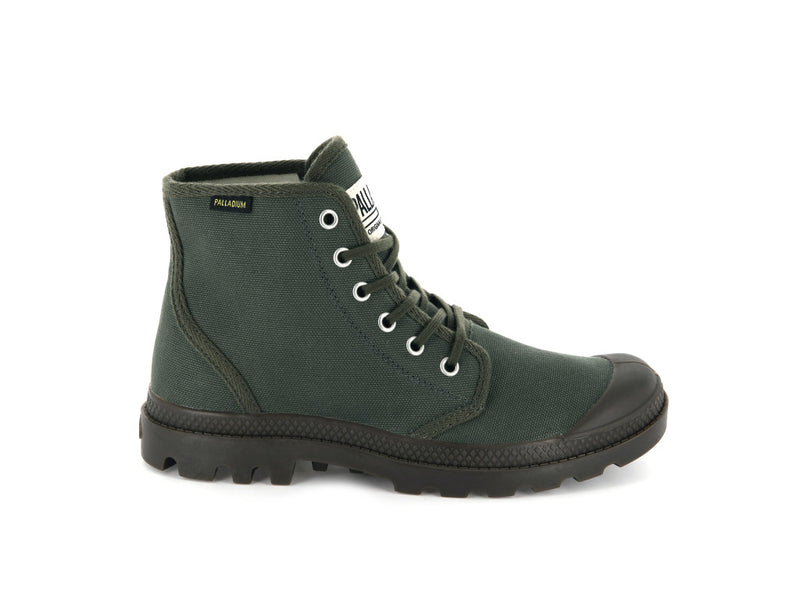 Palladium Pampa Hi Originale Kids\' Boots Olive Night Black | 413987-SNE