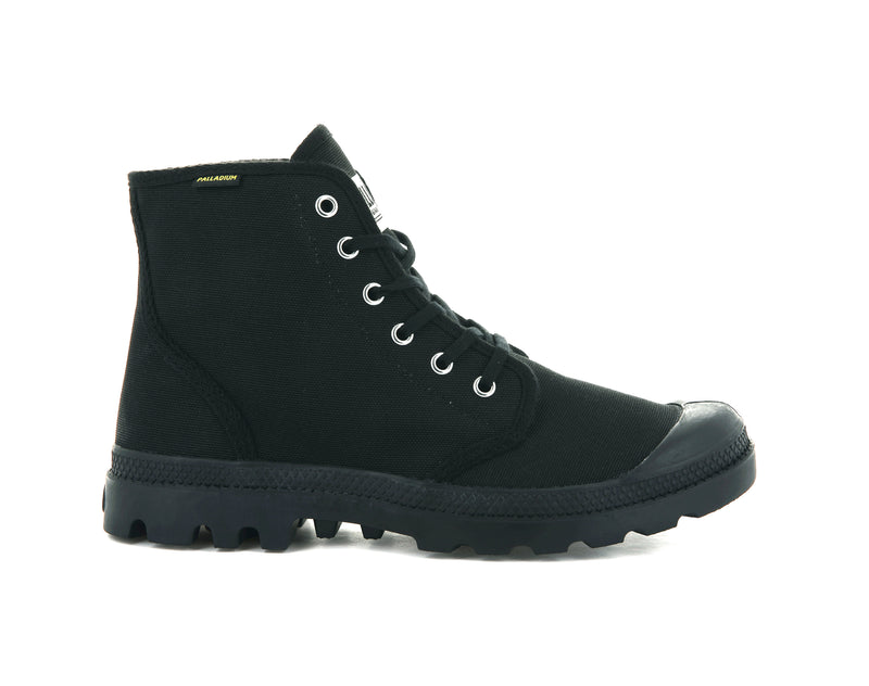 Palladium Pampa Hi Originale Kids\' Boots Black/Black | 639502-JPX