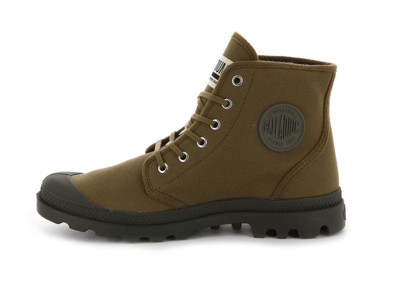 Palladium Pampa Hi Originale Kids' Boots Butternut/Tarmac | 973850-GBE