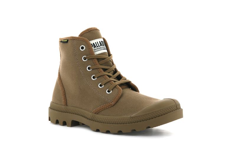 Palladium Pampa Hi Originale Men's Boots Brown | 153684-MVR