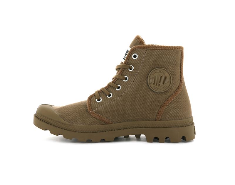 Palladium Pampa Hi Originale Men's Boots Brown | 153684-MVR