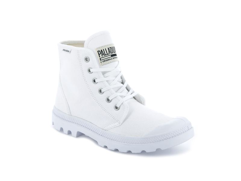 Palladium Pampa Hi Originale Men's Boots White/White | 480915-WIC