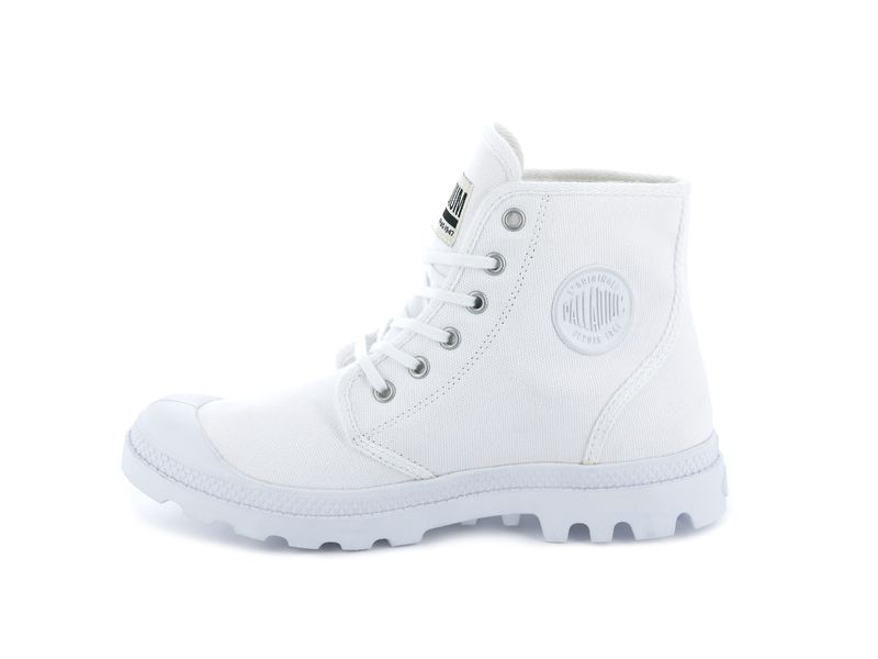 Palladium Pampa Hi Originale Men's Boots White/White | 480915-WIC