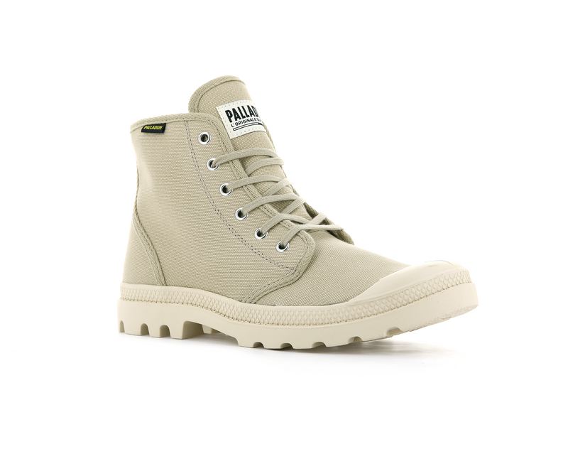 Palladium Pampa Hi Originale Men's Boots Sahara/Ecru | 507269-EUJ