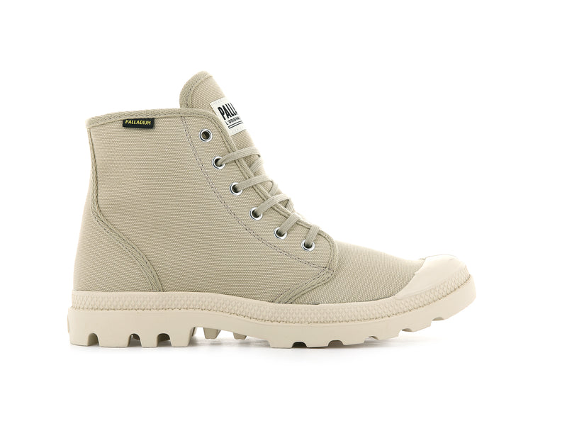 Palladium Pampa Hi Originale Men\'s Boots Sahara/Ecru | 507269-EUJ