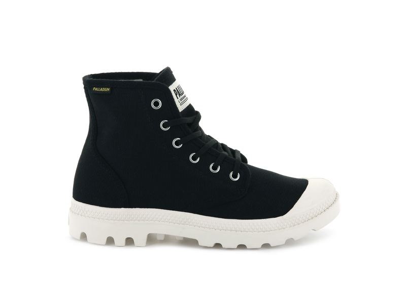 Palladium Pampa Hi Originale Women\'s High Tops Black/Marshmallow | 749615-VOQ