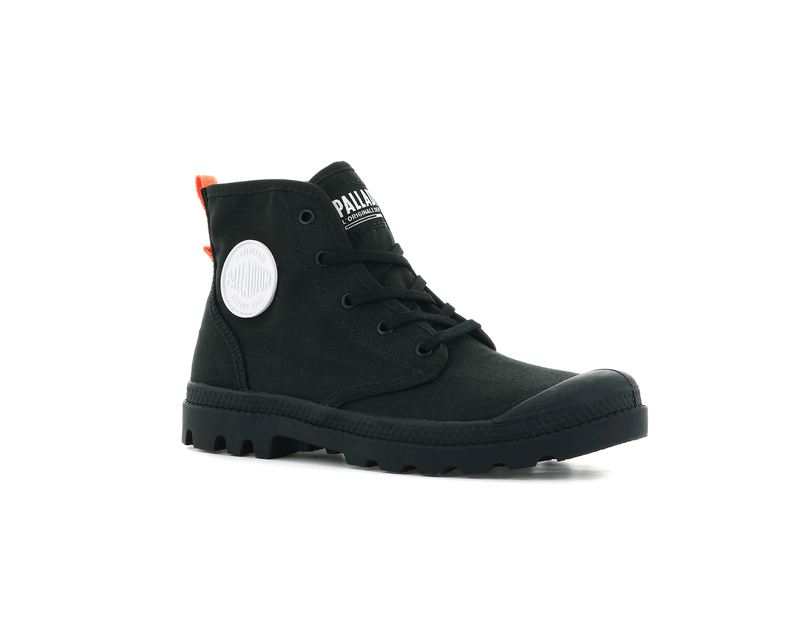 Palladium Pampa Hi Twill Women's High Tops Black/Black | 245361-OCU