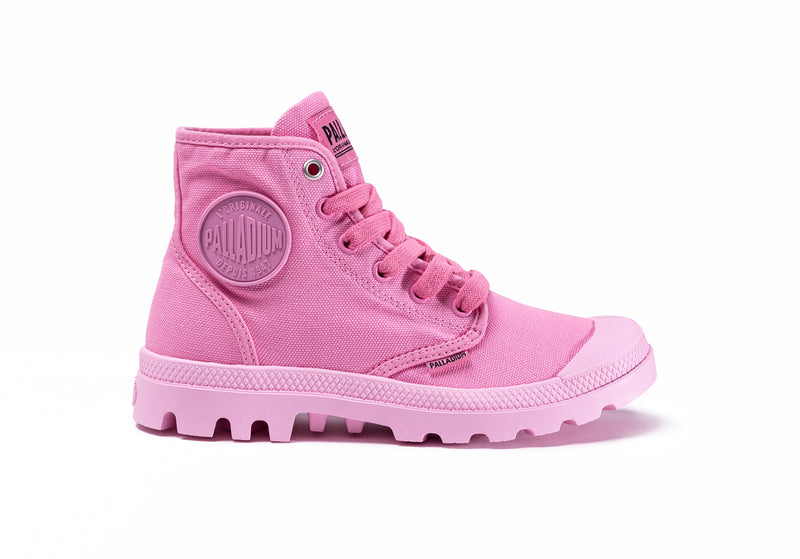 Palladium Pampa Hi V Kids\' Boots Aurora Pink | 645087-HRA