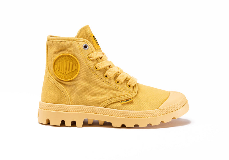 Palladium Pampa Hi V Kids\' Boots Marigold | 143725-UJG