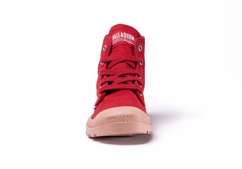 Palladium Pampa Hi V Kids' Boots Red Salsa | 984715-NXZ