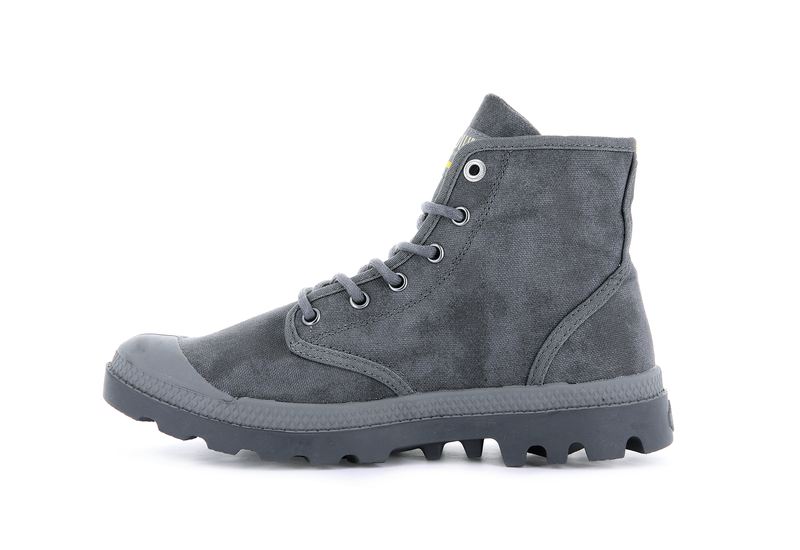 Palladium Pampa Hi Wax Kids' Boots French Metal | 723605-YTH