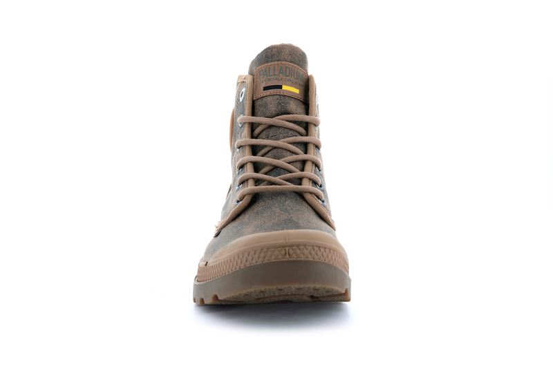 Palladium Pampa Hi Wax Men's Boots Espresso | 409528-CPA