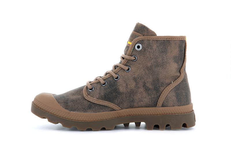 Palladium Pampa Hi Wax Men's Boots Espresso | 409528-CPA