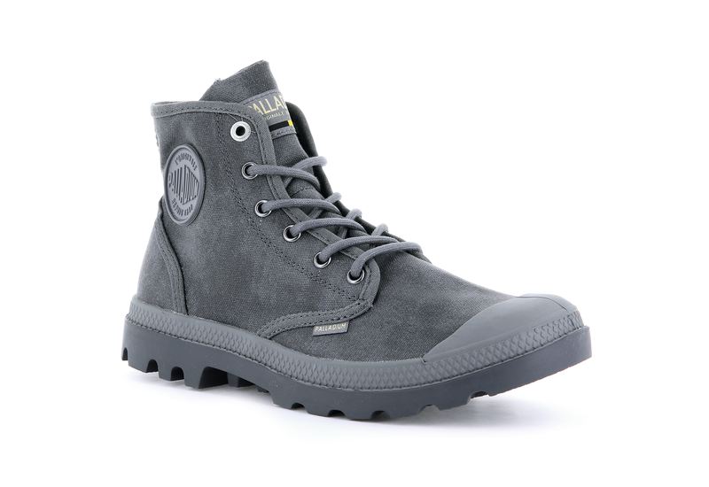 Palladium Pampa Hi Wax Men's Boots French Metal | 269348-ILQ