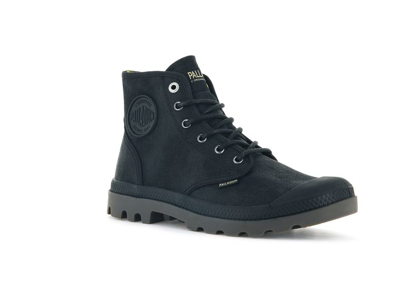 Palladium Pampa Hi Wax Women's Boots Black | 289546-YVS