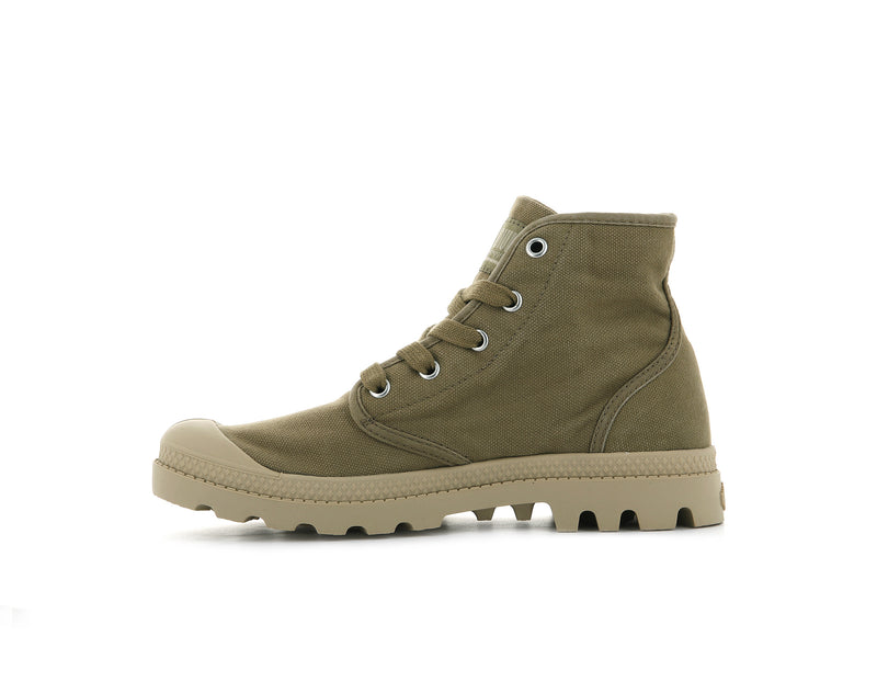 Palladium Pampa Hi Women's Boots Olive/Ginger | 486230-UEW