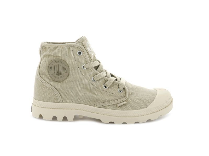 Palladium Pampa Hi Women\'s Boots Sahara/Ecru | 320496-AJS