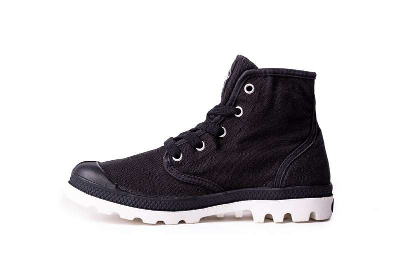 Palladium Pampa Hi Women's High Tops Black/Marshmallow | 621508-YNH