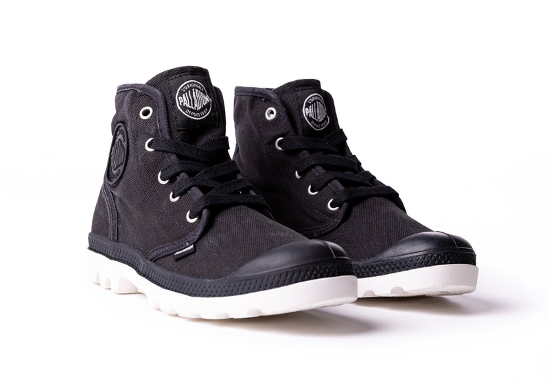 Palladium Pampa Hi Women's High Tops Black/Marshmallow | 621508-YNH