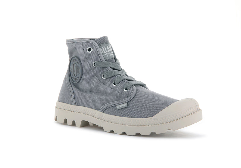 Palladium Pampa Hi Women's High Tops Gray Flannel | 729384-EWQ