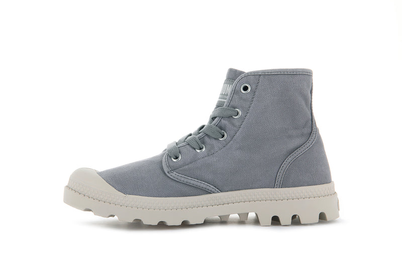 Palladium Pampa Hi Women's High Tops Gray Flannel | 729384-EWQ