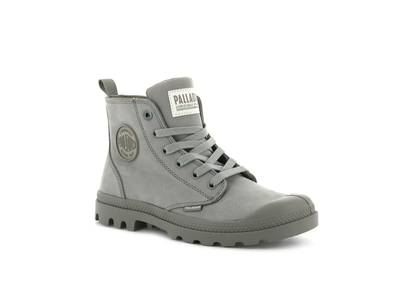 Palladium Pampa Hi Zip Nubuck Women's Boots Moonrock | 829751-LWP