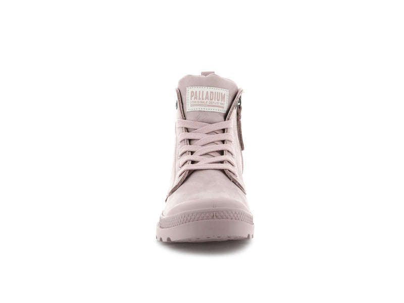 Palladium Pampa Hi Zip Nubuck Women's High Tops Rose Smoke | 548973-OJZ