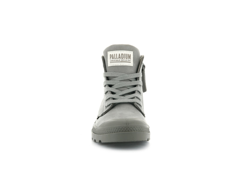 Palladium Pampa Hi Zip Nubuck Women's High Tops Moonrock | 620947-BZM