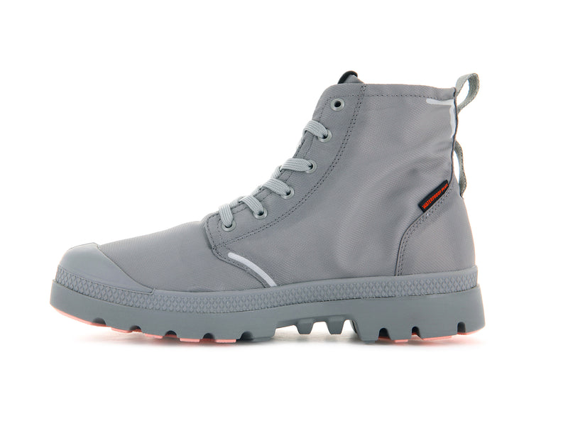 Palladium Pampa Lite+ Recycle Wp+ Kids' Boots Gray Flannel | 196842-CVZ