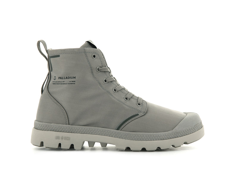 Palladium Pampa Lite+ Recycle Wp+ Kids\' Boots Moon Rock | 613802-BLQ