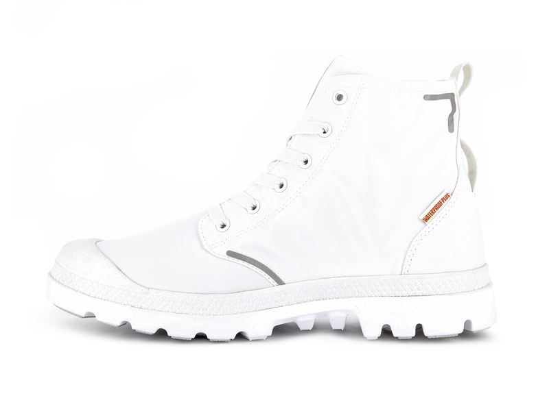 Palladium Pampa Lite+ Recycle Wp+ Kids' Boots White | 742659-LZR