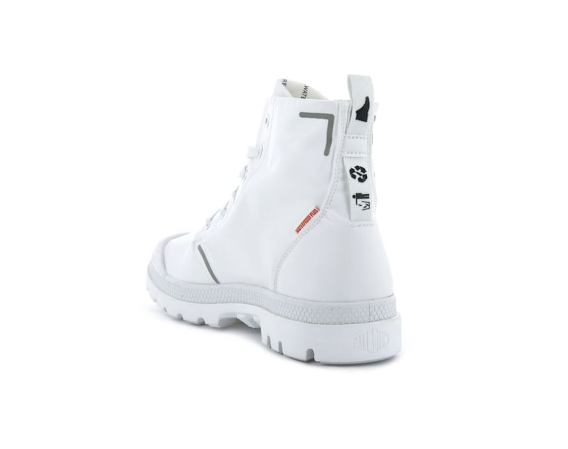 Palladium Pampa Lite+ Recycle Wp+ Kids' Boots White | 742659-LZR