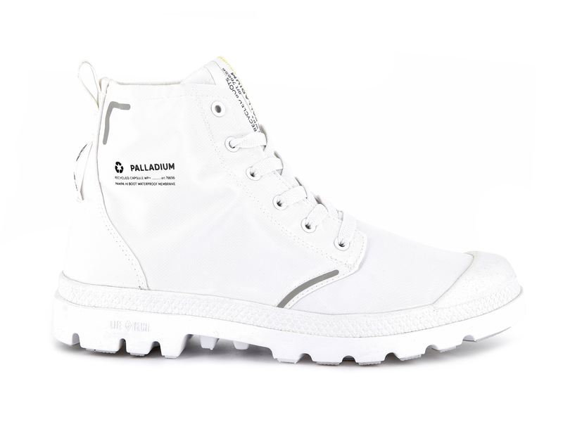 Palladium Pampa Lite+ Recycle Wp+ Kids\' Boots White | 742659-LZR