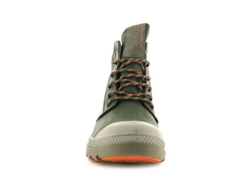 Palladium Pampa Lite+ Recycle Wp+ Kids' Boots Olive Night/Butternut | 802573-LFQ