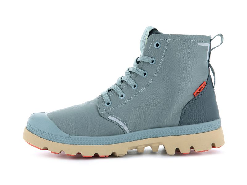 Palladium Pampa Lite+ Recycle Wp+ Kids' Boots Slate Gray/Sedona Sg | 916450-GWL