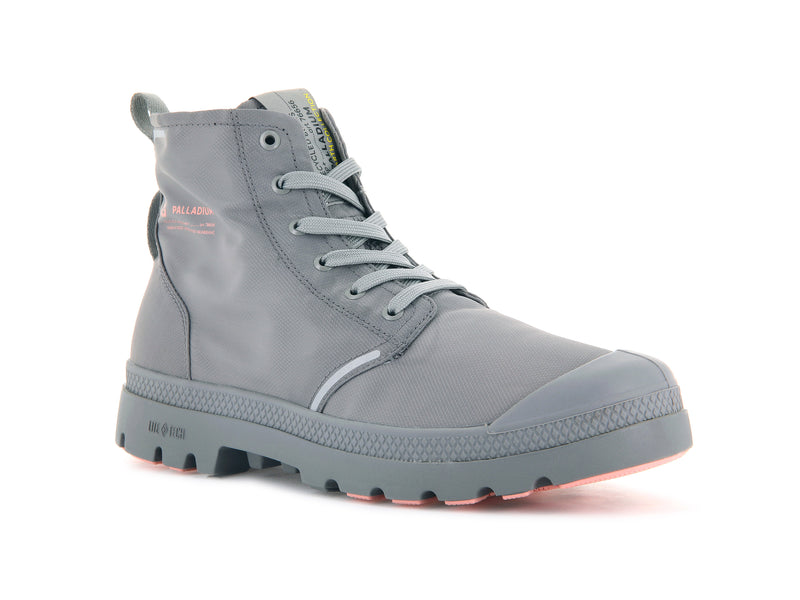 Palladium Pampa Lite+ Recycle Wp+ Men\'s Boots Gray Flannel | 913608-IFR