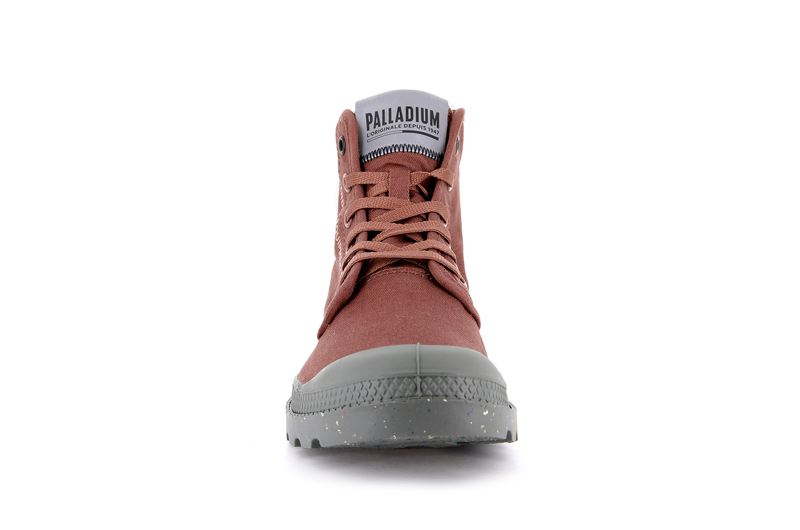 Palladium Pampa Organic Metro Women's High Tops Copper Brown | 380527-XWI