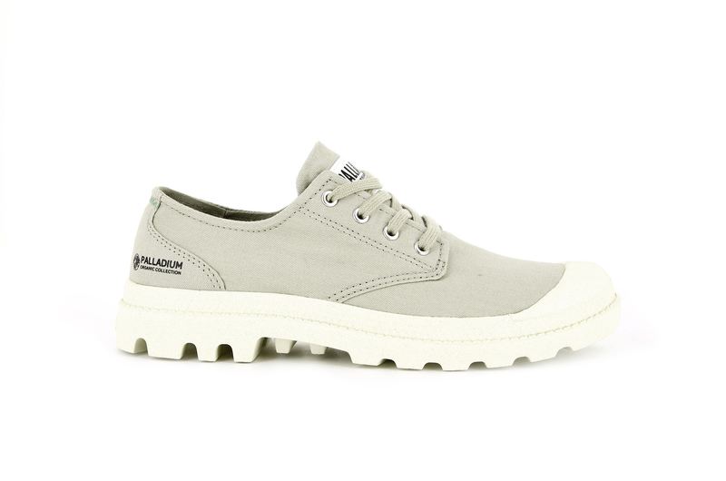 Palladium Pampa Oxford Organic Ii Women\'s Low Tops Eucalyptus | 196087-ONU