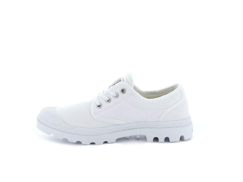 Palladium Pampa Oxford Originale Kids' Low Tops White/White | 328947-CFY