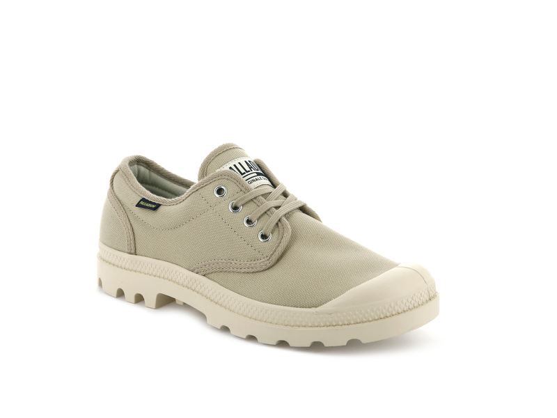 Palladium Pampa Oxford Originale Women's Low Tops Sahara/Ecru | 265970-RUG