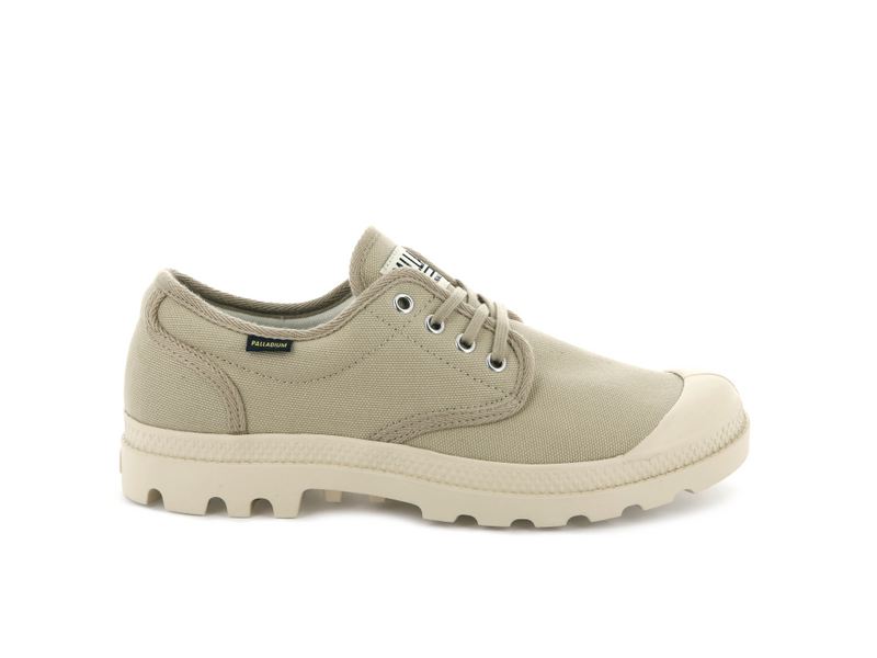 Palladium Pampa Oxford Originale Women\'s Low Tops Sahara/Ecru | 265970-RUG