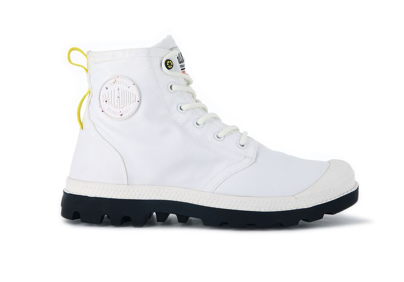 Palladium Pampa Recycle Waterproof+ 2 Kids\' Boots Star White | 369107-UMV