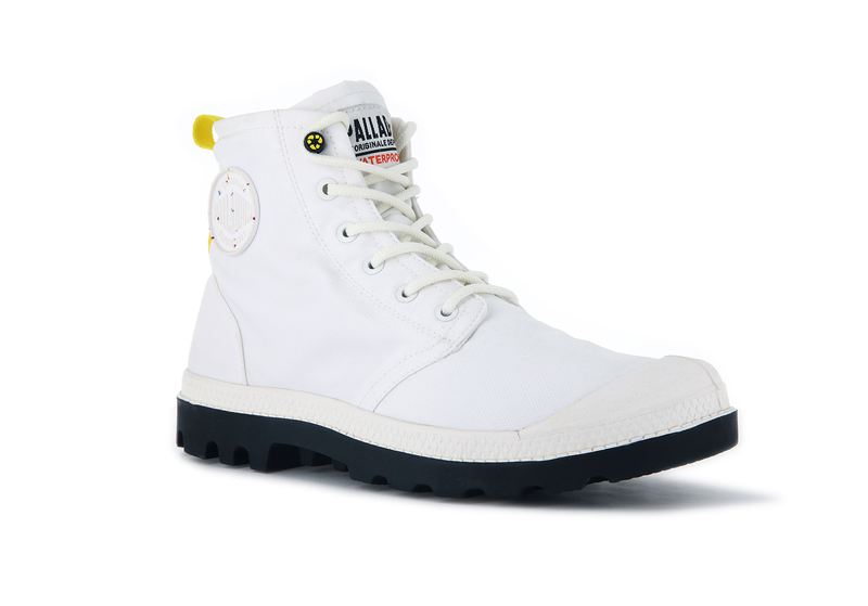 Palladium Pampa Recycle Waterproof+ 2 Women's High Tops Star White | 023549-DWQ