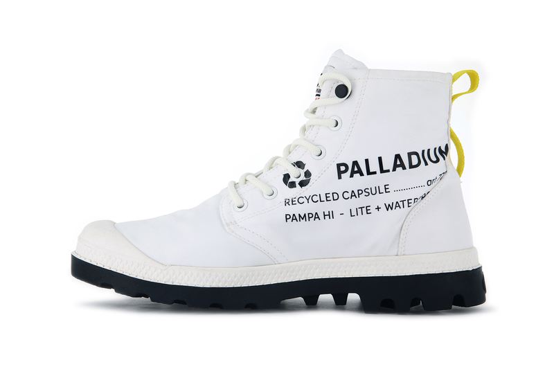 Palladium Pampa Recycle Waterproof+ 2 Women's High Tops Star White | 023549-DWQ